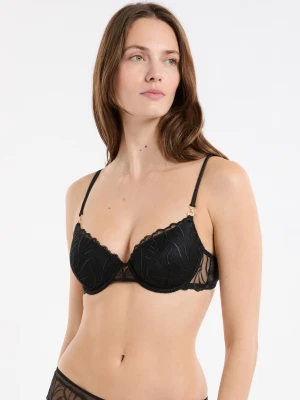 Biustonosz nr 4 - Lekkie wypełnienie z haftem kwiatowym Etam