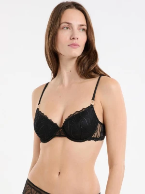 Biustonosz nr 4 - Lekkie wypełnienie z haftem kwiatowym Etam