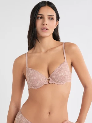 Biustonosz nr 4 - Lekkie wypełnienie z opalizującej koronki Etam