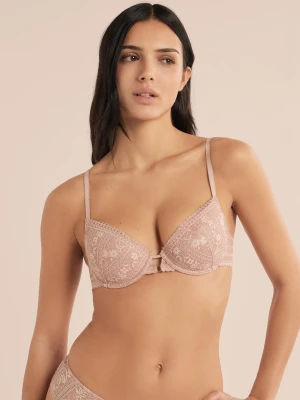 Biustonosz nr 4 - Lekkie wypełnienie z opalizującej koronki Etam