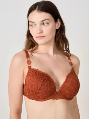 Biustonosz Nr 5 - Lekkie wypełnienie z głębokim dekoltem Etam