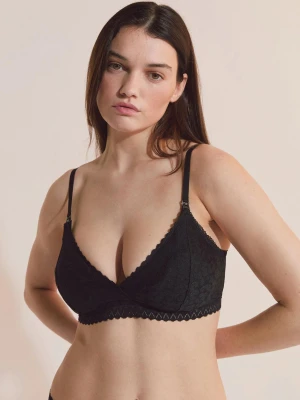 Biustonosz nr 8 -  Trójkątny bawełniany z klipsami do karmienia Etam