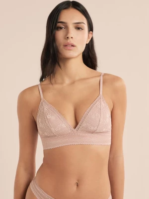 Biustonosz nr 8 - Trójkątny bez fiszbin z koronki Etam