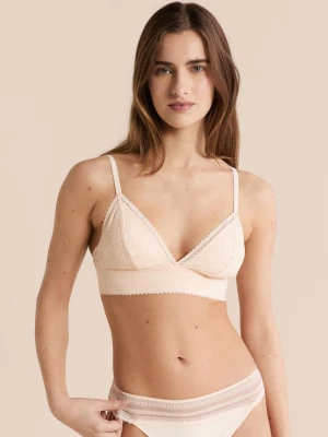 Biustonosz nr 8 - Trójkątny bez fiszbin z koronki Etam