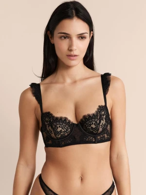 Biustonosz nr 9 - Balkonetka z gorsetem z koronką Etam