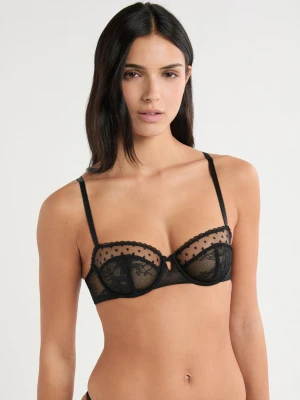 Biustonosz nr 9 - Balkonetka z haftem Etam