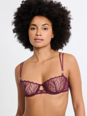 Biustonosz nr 9 - Półgorset w haftowane kwiaty Etam