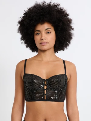 Biustonosz nr 9 - Półgorset z cekinami Etam