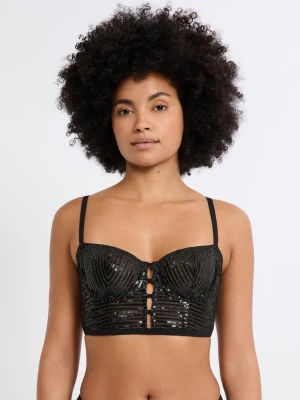 Biustonosz nr 9 - Półgorset z cekinami Etam