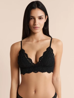 Biustonosz Nr8- trójkątny bez fiszbin Etam czarny