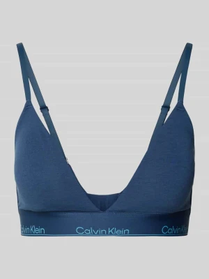 Biustonosz o kroju regular fit z wyhaftowanym logo model ‘Triangle’ Calvin Klein Underwear