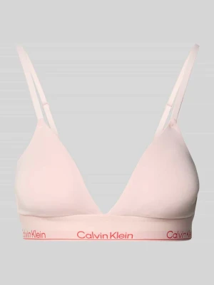 Biustonosz o kroju regular fit z wyhaftowanym logo model ‘Triangle’ Calvin Klein Underwear