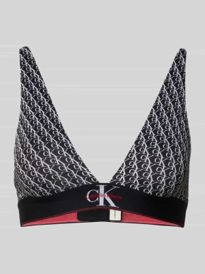 Biustonosz o kroju slim fit z nadrukiem z logo na całej powierzchni Calvin Klein Underwear