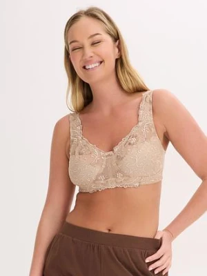 Biustonosz odciążający bez fiszbinów z wyściełanymi ramiączkami bonprix