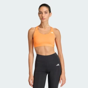 Biustonosz Optime Essentials Workout zapewniający średnie wsparcie Adidas Pure Orange