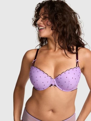 Biustonosz push-up balkonetka PINK Wink Victoria's Secret Fioletowy