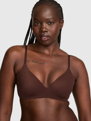 Biustonosz push-up bez fiszbin Marshmallow Victoria's Secret Brązowy
