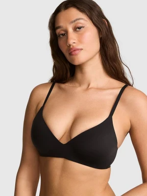 Biustonosz push-up bez fiszbin Marshmallow Victoria's Secret Czarny