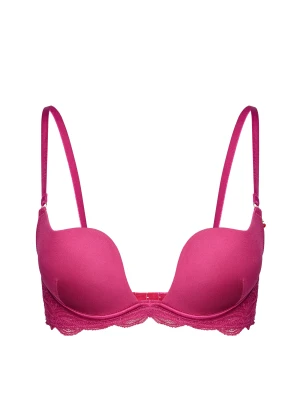 Biustonosz push-up Delicious Cherry z zawieszką Esotiq różowy