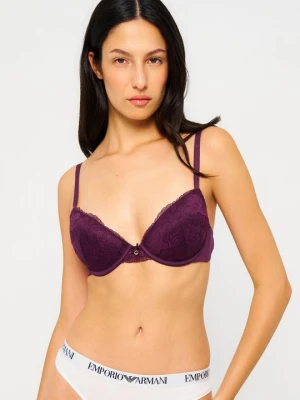 Biustonosz push-up Emporio Armani brązowy