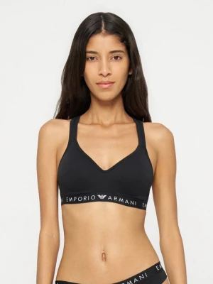 Biustonosz push-up Emporio Armani czarny