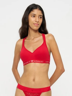 Biustonosz push-up Emporio Armani czerwony