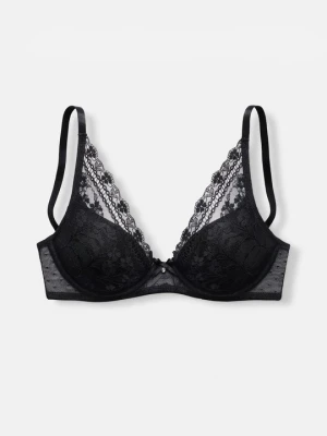 Biustonosz push-up Lascana czarny
