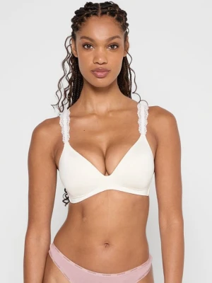 Biustonosz push-up Lascana mleczny
