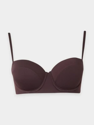 Biustonosz push-up Lindex brązowy