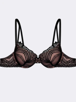 Biustonosz push-up Ninfa Esotiq czarny