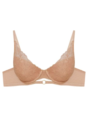 Biustonosz push-up Ombre Esotiq beżowy