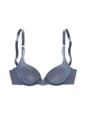 Biustonosz push-up s.Oliver niebieski denim