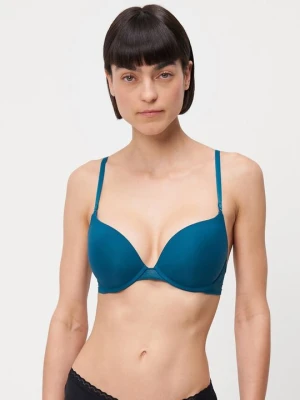 Biustonosz push-up Sloggi petrol