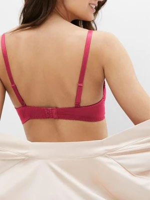 Biustonosz push up z delikatną koronką (3 szt.) bonprix