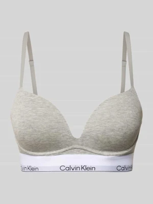 Biustonosz push up z paskiem z logo Calvin Klein Underwear