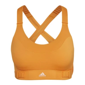 Biustonosz sportowy adidas Fastimpact Luxe Run High-Support HC5439 - pomarańczowy
