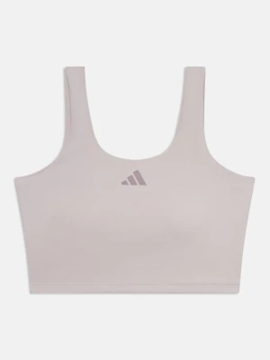 Stanik sportowy z średnim wsparciem Adidas liliowy