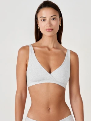 Biustonosz sportowy dwustronny z elastycznej bawełny organicznej Etam