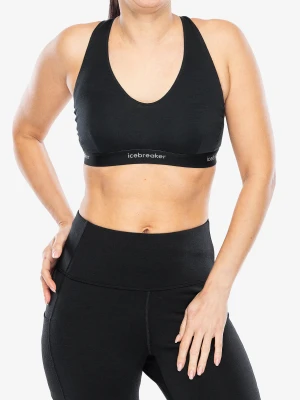 Biustonosz sportowy Icebreaker Merino 125 Cool-Lite Sprite Racerback Bra - black