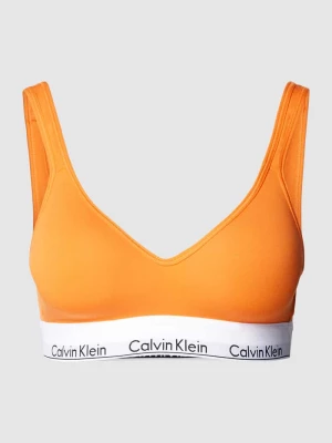 Biustonosz sportowy na szerokich ramiączkach w jednolitym kolorze Calvin Klein Underwear