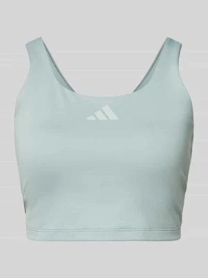 Biustonosz sportowy o kroju slim fit z nadrukiem z logo adidas Sportswear