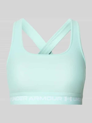 Biustonosz sportowy o kroju slim fit z nadrukiem z logo Under Armour