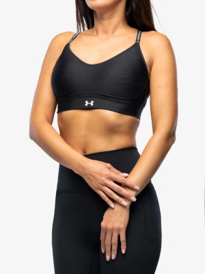 Biustonosz sportowy Under Armour Infinity Low Covered Sports Bra – black/white