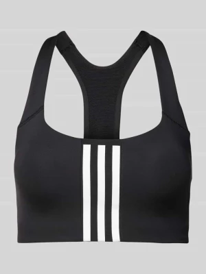 Biustonosz sportowy z charakterystycznymi dla marki paskami ADIDAS SPORTSWEAR