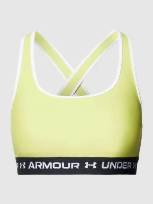 Biustonosz sportowy z elastycznym pasem z logo model ‘Crossback’ Under Armour