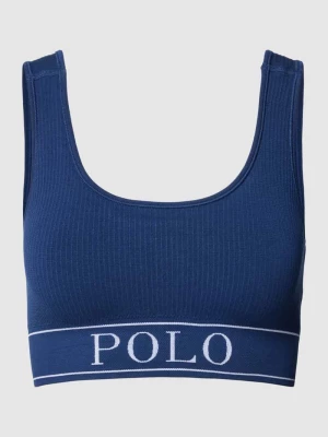 Biustonosz sportowy z elastycznym paskiem z logo Polo Ralph Lauren