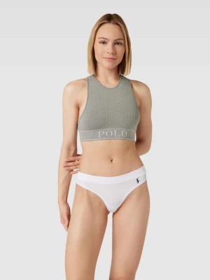 Biustonosz sportowy z elastycznym paskiem z logo Polo Ralph Lauren
