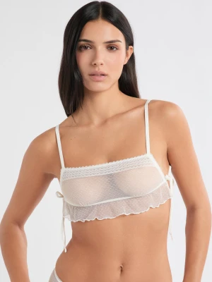 Biustonosz sportowy z koronki Etam