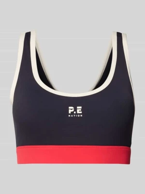 Biustonosz sportowy z nadrukiem z logo model ‘PURSUIT’ P.E Nation