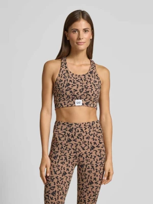 Biustonosz sportowy z okrągłym dekoltem EA7 Emporio Armani